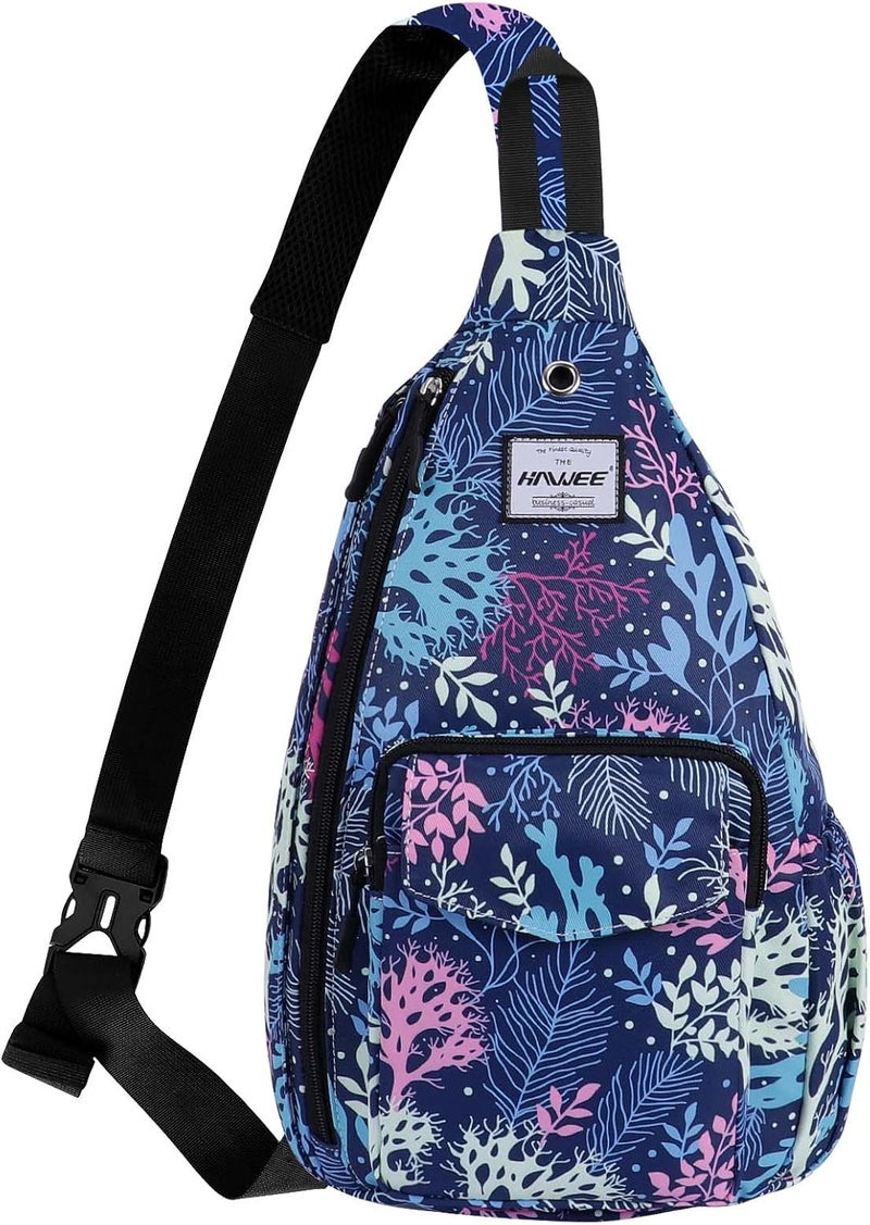 HAWEE Backpack Sling for Women Anti-Water Crossbody Bag Inclined Adjustable Pack | Casual, Adjustable Strap, Water Repellent, for Travel/Sport - Image 1